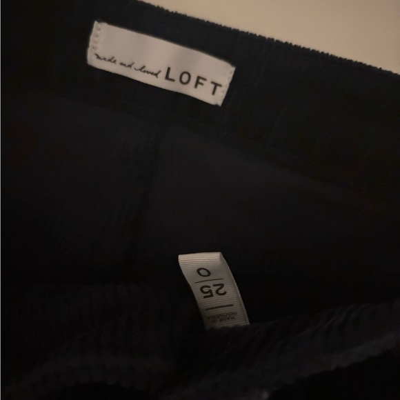 LOFT Navy straight Corduroy Pants - Picture 5 of 5